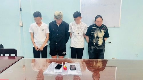 Bắt quả tang nhóm đối tượng chuẩn bị mở “tiệc ma túy”