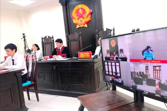 TAND tỉnh Quảng Ngãi tổ chức phiên tòa rút kinh nghiệm trực tuyến