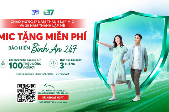 Bảo hiểm Quân đội tặng miễn phí bảo hiểm bình an 247, chung tay vì sức khỏe cộng đồng