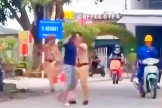 Vi phạm giao thông còn chống đối, tấn công Công an