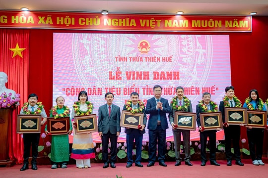 Vinh danh 10 công dân tiêu biểu của tỉnh TT-Huế năm 2023