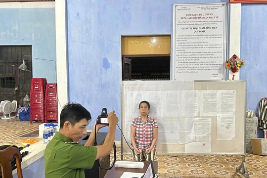 Cấp thẻ căn cước cho các phạm nhân được đặc xá năm 2024