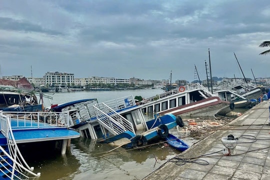 Quảng Ninh: Tàu du lịch “nặng nợ” sau bão