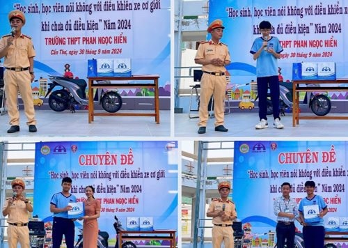 Phối hợp tuyên truyền an toàn giao thông cho học sinh