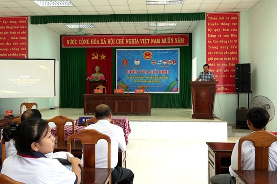 Tổ chức phiên tòa giả định tuyên truyền pháp luật về ma túy