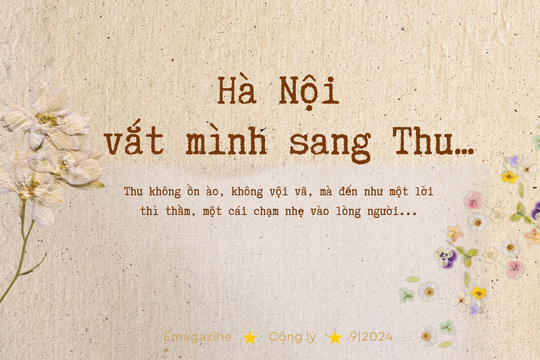 Hà Nội vắt mình sang Thu