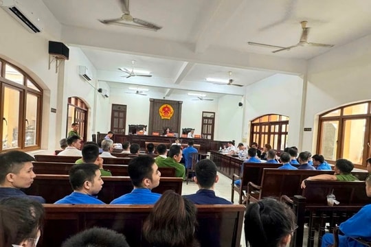 Giám đốc cùng nhiều nhân viên Trung tâm Đăng kiểm 60-04D hầu tòa