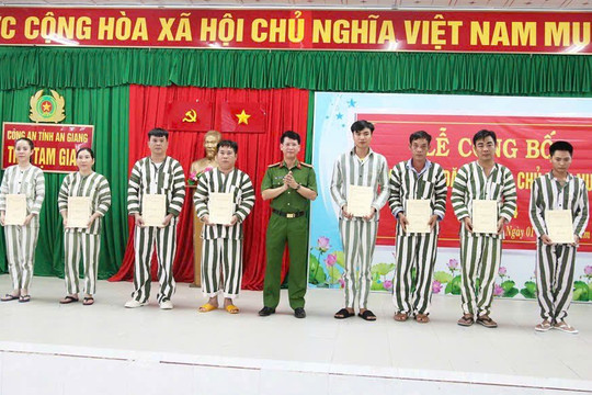 An Giang: Công bố Quyết định đặc xá của Chủ tịch nước