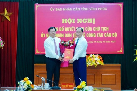 Vĩnh Phúc: Bổ nhiệm Giám đốc Sở Giao thông vận tải