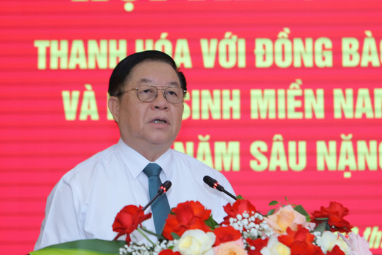 Thanh Hóa với đồng bào, cán bộ, chiến sĩ và học sinh miền Nam tập kết ra Bắc