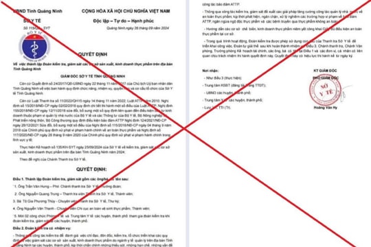 Giả mạo Sở Y tế Quảng Ninh để lừa đảo