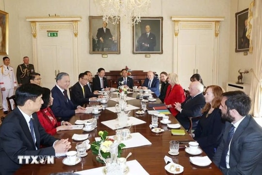 Tổng Bí thư, Chủ tịch nước Tô Lâm hội đàm với Tổng thống Ireland Michael Higgins