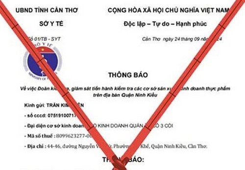 Cảnh báo mạo danh công chức Sở Y tế Cần Thơ để lừa đảo