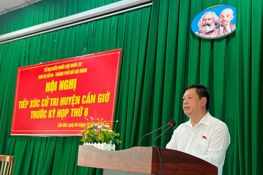 Trung tướng Dương Văn Thăng tiếp xúc cử tri trước kỳ họp Quốc hội