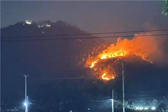 Dập tắt hoàn toàn đám cháy rừng ở Kinh Môn