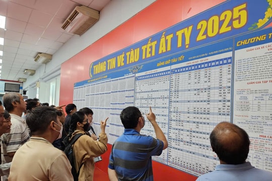 Ga Sài Gòn bán 26.000 vé Tết sau 2 giờ mở bán