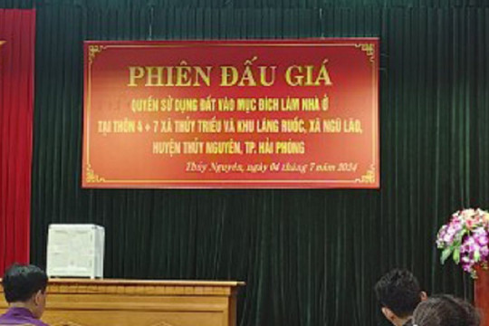 Hải Phòng chấn chỉnh công tác đấu giá quyền sử dụng đất