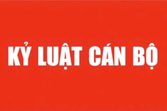 Kỷ luật Bí thư, Chủ tịch huyện Thới Bình