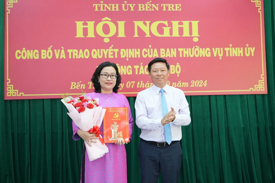 Bến Tre có tân Trưởng ban Tuyên giáo Tỉnh ủy