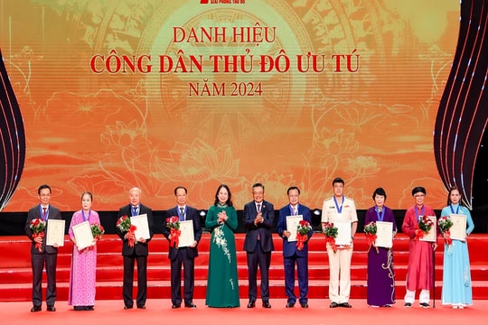 Điểm danh 10 “Công dân Thủ đô ưu tú” năm 2024