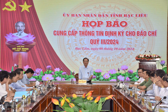 Bạc Liêu: Tốc độ tăng trưởng kinh tế đứng thứ 8 ĐBSCL trong 9 tháng đầu năm 2024
