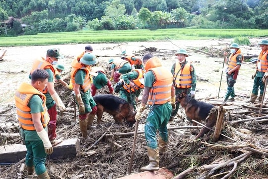 Dừng tìm kiếm nạn nhân trong vụ lũ quét tại thôn Làng Nủ