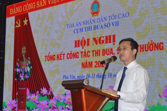 Cụm thi đua số VII TAND tổng kết công tác thi đua khen thưởng năm 2024