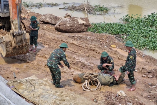 Hà Tĩnh xử lý an toàn quả bom nặng khoảng 250kg