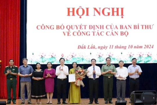 Chuẩn y chức danh Phó Bí thư Tỉnh ủy Đắk Lắk