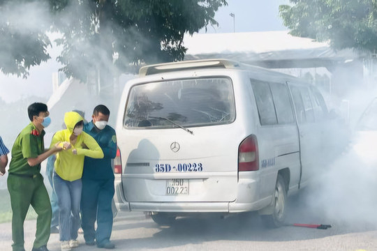 Thực tập phương án cứu nạn, cứu hộ tại Thành phố Thanh Hóa