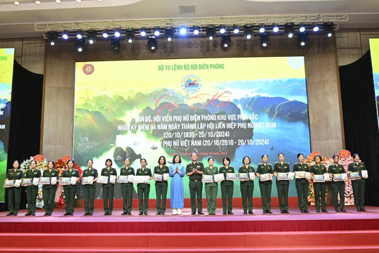 Gặp mặt cán bộ, hội viên phụ nữ Biên phòng khu vực phía Bắc