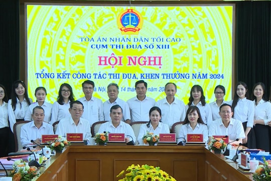 Cụm thi đua số XIII TAND: Lập thành tích chào mừng các ngày lễ lớn và Ngày truyền thống TAND