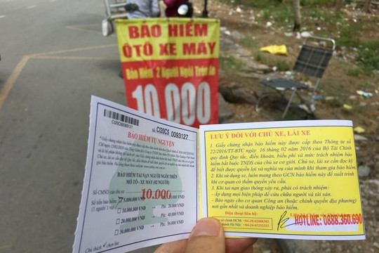 Bảo hiểm xe máy bán tràn lan, thủ tục chi trả nhiêu khê