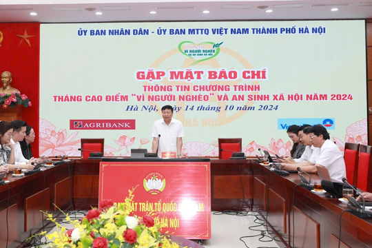 Hà Nội: Phát động Tháng cao điểm “Vì người nghèo” và an sinh xã hội năm 2024