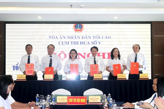 Cụm thi đua số V TAND: Thi đua làm động lực hoàn thành xuất sắc nhiệm vụ