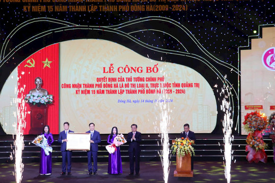TP. Đông Hà chính thức trở thành đô thị loại II