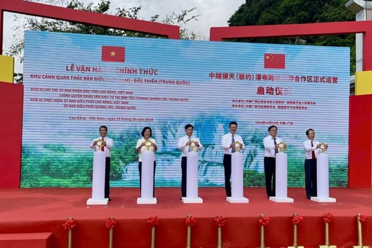 Chính thức vận hành Khu cảnh quan thác Bản Giốc (Việt Nam) - Đức Thiên (Trung Quốc)