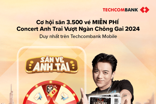 Sức hút của Techcombank trước thềm concert "Anh Trai Vượt Ngàn Chông Gai" 2024