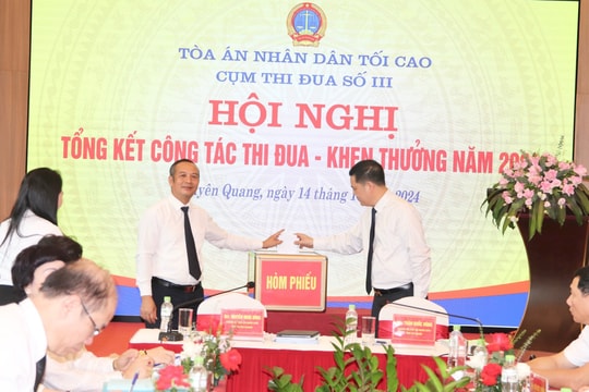 Cụm thi đua số III TAND tổng kết công tác thi đua khen thưởng năm 2024