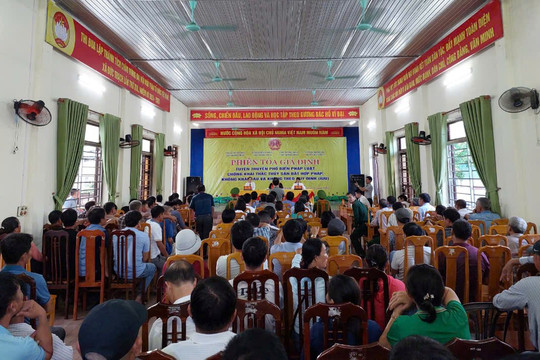 Lần đầu tiên TAND tỉnh Quảng Bình mở phiên tòa giả định chống khai thác IUU
