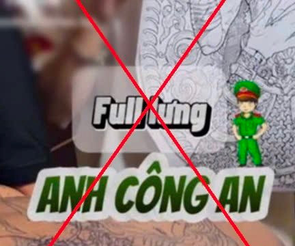 Sự thật về clip Tiktok "Anh Công an xăm mình"