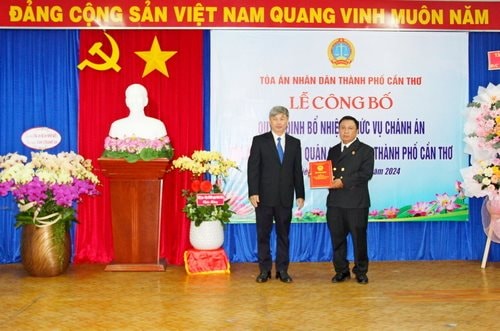 Ông Nguyễn Quốc Sử được bổ nhiệm làm Chánh án TAND quận Ninh Kiều