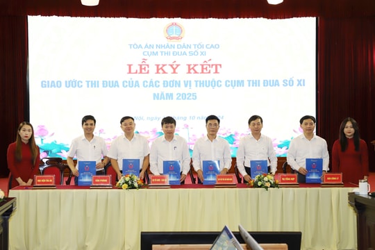 Cụm thi đua số XI TAND: Tiếp tục đổi mới nội dung, hình thức, phương pháp tổ chức các phong trào thi đua