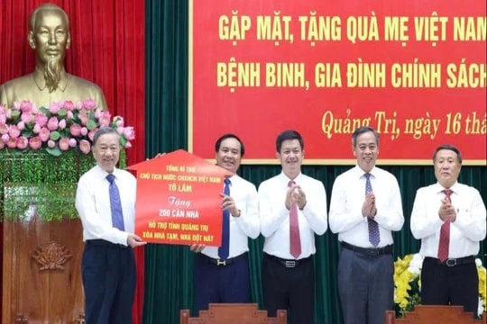 Tổng Bí thư, Chủ tịch nước Tô Lâm tri ân người có công, hỗ trợ người nghèo tỉnh Quảng Trị