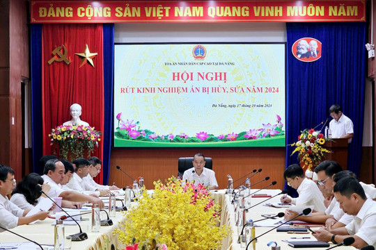 Hội nghị rút kinh nghiệm án bị hủy, sửa năm 2024