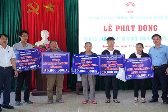 Lễ phát động Tháng cao điểm “Vì người nghèo” ở Hương Thủy