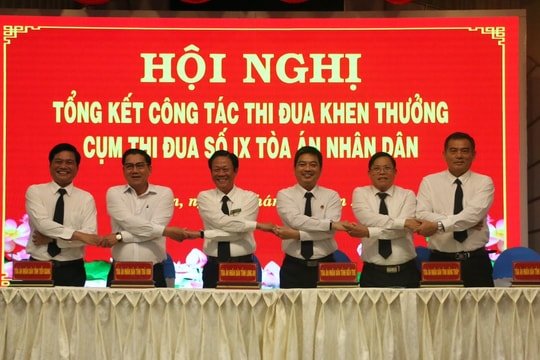 Cụm thi đua số IX TAND: Hoàn thành nhiệm vụ vượt chỉ tiêu, vượt kế hoạch đề ra