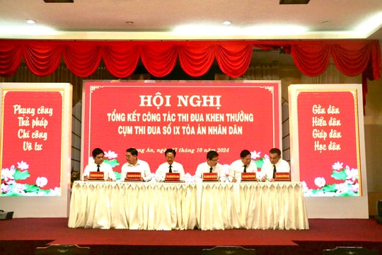 Cụm thi đua số IX TAND: Số lượng án thụ lý tăng, chất lượng vẫn đảm bảo