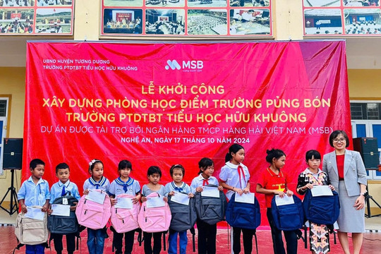 MSB khởi công xây dựng điểm trường mới tại Nghệ An