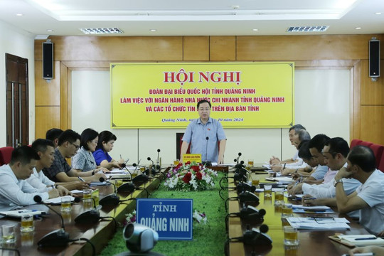 Đoàn Đại biểu Quốc hội tỉnh Quảng Ninh làm việc với ngành Ngân hàng tỉnh